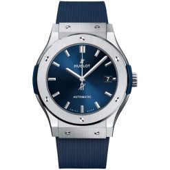 Hublot Classic Fusion Titanium 45mm Blue Dial Watch HUB1112 511.NX.7170.RX