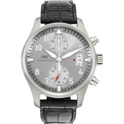 IWC Pilot Spitfire IW387809 43mm Silver Dial Chronograph