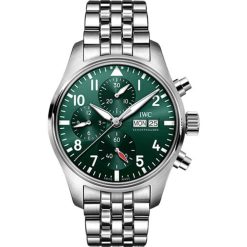 IWC Pilot's Watch Chronograph 41mm Green Dial Stainless Steel IW388104