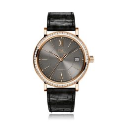IWC Portofino IW458108 37mm Rose Gold Diamond Bezel Watch