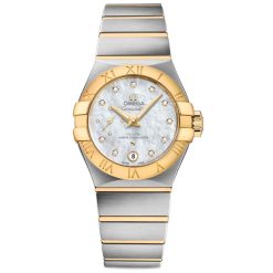 Omega Constellation Globemaster 27mm Steel & Gold Watch 127.20.27.20.55.002