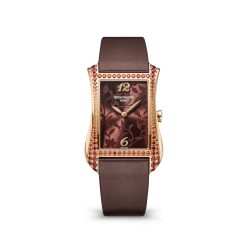 Patek Philippe 4962-200R-001 Gondolo Lacquered Brown Dial Chocolate Brown Calfskin Leather Strap