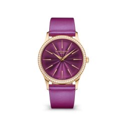 Patek Philippe 4997-200R-001 Calatrava Lacquered Purple Dial Purple Calfskin Leather Strap