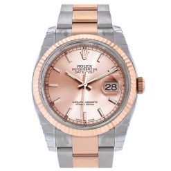 Rolex Datejust 116231-0096 36MM Steel Rose Gold Pink Dial