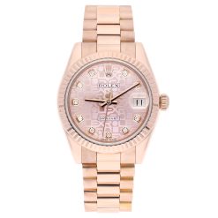Rolex Datejust 178275F 31MM 2013 Pink Diamond Dial Rose Gold
