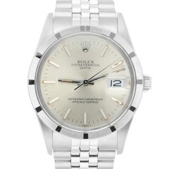 Rolex Date 15010 34MM Silver Dial Stainless Steel