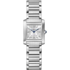 Cartier Tank Française WSTA0065 26MM Steel Silver Dial Watch