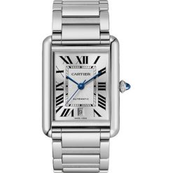 Cartier Tank Must WSTA0053 31MM Silver Dial Steel Watch