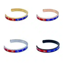 Alternative view of Speedometer Style Bracelet 1pcs Stainless Steel Watch Bangle, Red-Blue