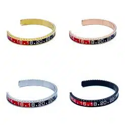 Alternative view of Speedometer Style Bracelet 1pcs Stainless Steel Watch Bangle, Black-Red