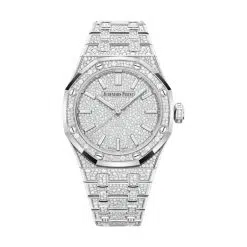 Audemars Piguet 15552BC.ZZ.1358BC.01 Royal Oak 18-Carat White Gold Set with Diamonds 37mm Dial 18-Carat White Gold Set with Diamonds Bracelet Watch