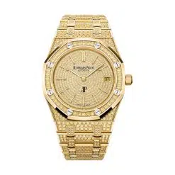 Audemars Piguet 16202BA.HH.1241BA.01 Royal Oak 18-Carat Yellow Gold Set with Yellow Sapphires 39mm Dial 18-Carat Yellow Gold Set with Sapphires Bracelet Watch