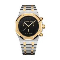 Audemars Piguet 26240SA.OO.1320SA.01 Royal Oak Yellow Gold with Black PVD 41mm Dial Stainless Steel with 18-Carat Yellow Gold Links Bracelet Watch