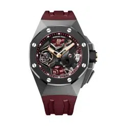 Audemars Piguet 26589IO.OO.D500CA.01 Royal Oak Concept Skeleton 44mm Dial Burgundy Rubber Strap Watch