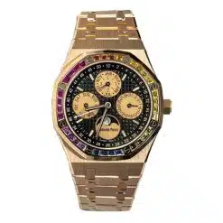 Audemars Piguet 266140OR Royal Oak Rainbow Perpetual Calendar Rose Gold Watch