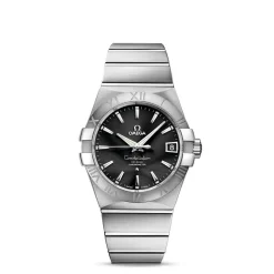 Omega Constellation 38mm Black Dial Stainless Steel Watch 123.10.38.21.01.001