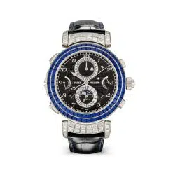 Patek Philippe 6300-401G-001 GRAND Complications Ebony Black Opaline Dial Black Alligator Leather Strap