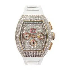 Richard Mille RM 011 Aftermarket Iced Out Diamonds Watch