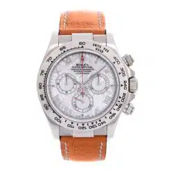 Rolex Cosmograph Daytona 116519 White Gold Meteorite Roman Numeral Dial Watch