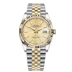 Rolex Datejust 126233-0037Golden Palm Motif Dial Index Dial Jubilee Bracelet Watch