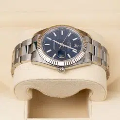 Alternative view of Rolex Datejust 126334-0001 Blue Index Oyster 41mm Stainless Steel Men's Watch