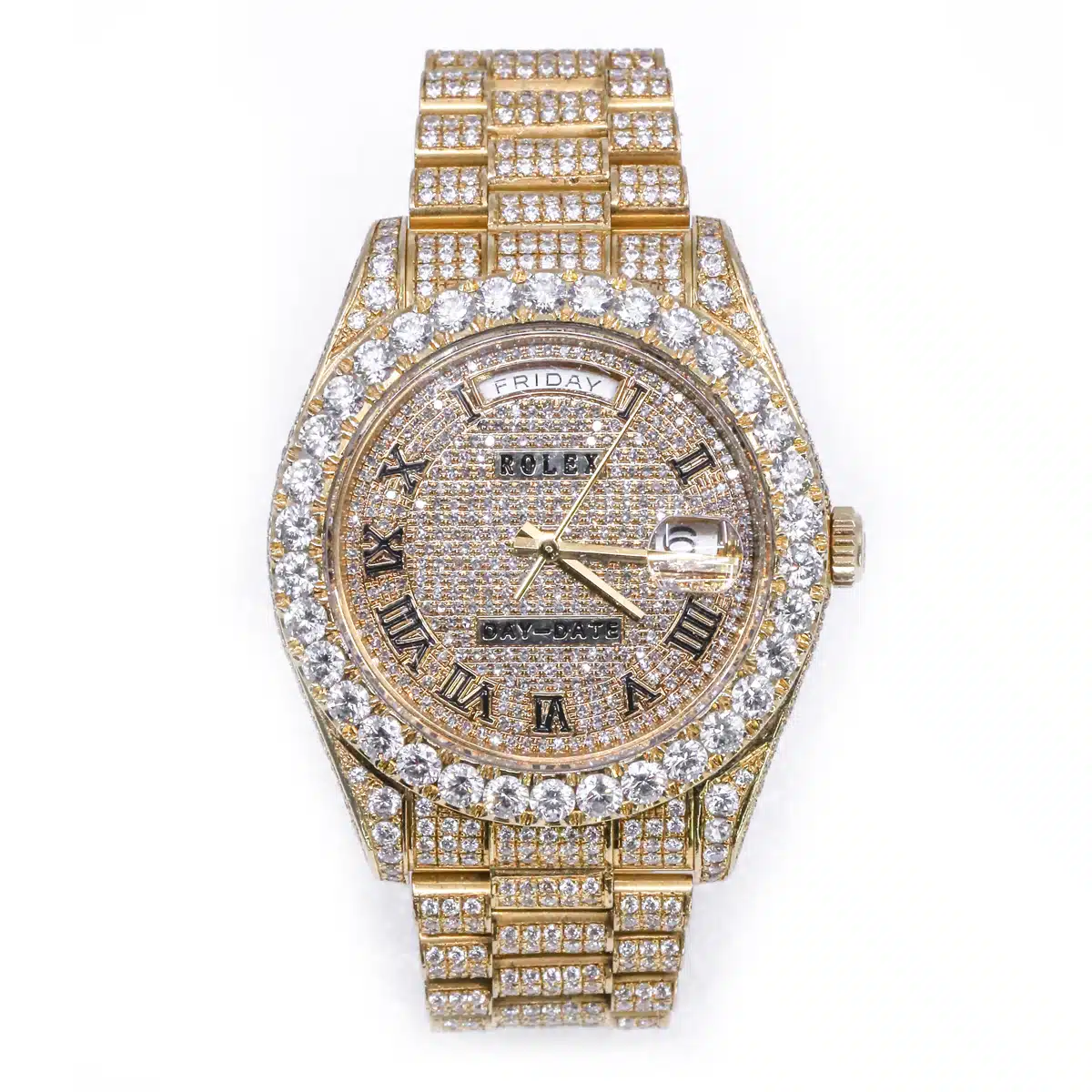 Iced Out Rolex Watches with Real Diamonds