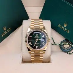 Alternative view of Rolex Day Date 228238-0069 Green ombré Dial Yellow Gold President 40mm