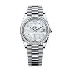Rolex Day-Date 228396TBR-0043 Mother Of Pearl Diamond Dial and Bezel