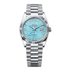 Rolex Day-Date 128236-0011 Turquoise Roman Dial