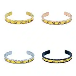 Alternative view of Speedometer Style Bracelet 1pcs Stainless Steel Watch Bangle, Gold